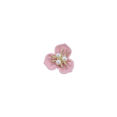 10db Flowers Core Nail Charms Pearl Floret Retro strassz ötvözet spray festék virágzás 3D Charm Alkatrészek Manikűr kiegészítők 12*12mm