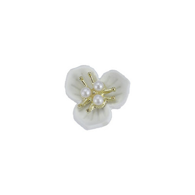 10db Flowers Core Nail Charms Pearl Floret Retro strassz ötvözet spray festék virágzás 3D Charm Alkatrészek Manikűr kiegészítők 12*12mm