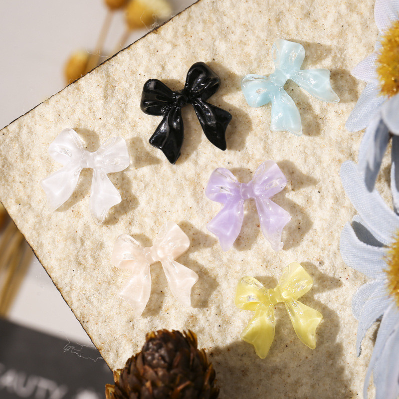 50 vnt želė juostelė Nagų dailės dekoracija Frozen Clear Candy Mini papuošalai 3D nagai Priedai Spalvingas manikiūro ornamentas 11*11mm