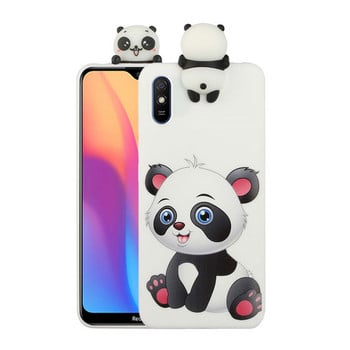 Мек калъф за телефон за Fundas Xiaomi Redmi 9A Case 3D Panda Silicone Cover na sFor Xiaomi Redmi 9A Coque Redmi9A 9AT 9 AT Cases