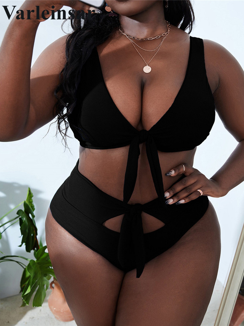 0XL - 4XL Bikini visokog struka velikih kupaćih kostima velikih veličina Ženski kupaći kostim Ženski dvodijelni bikini komplet Kupaći kostim V3627B