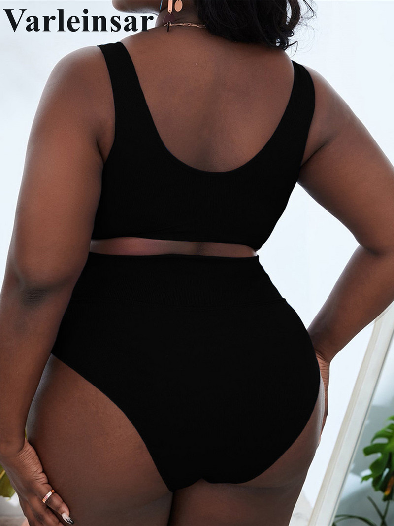 0XL - 4XL Bikini visokog struka velikih kupaćih kostima velikih veličina Ženski kupaći kostim Ženski dvodijelni bikini komplet Kupaći kostim V3627B