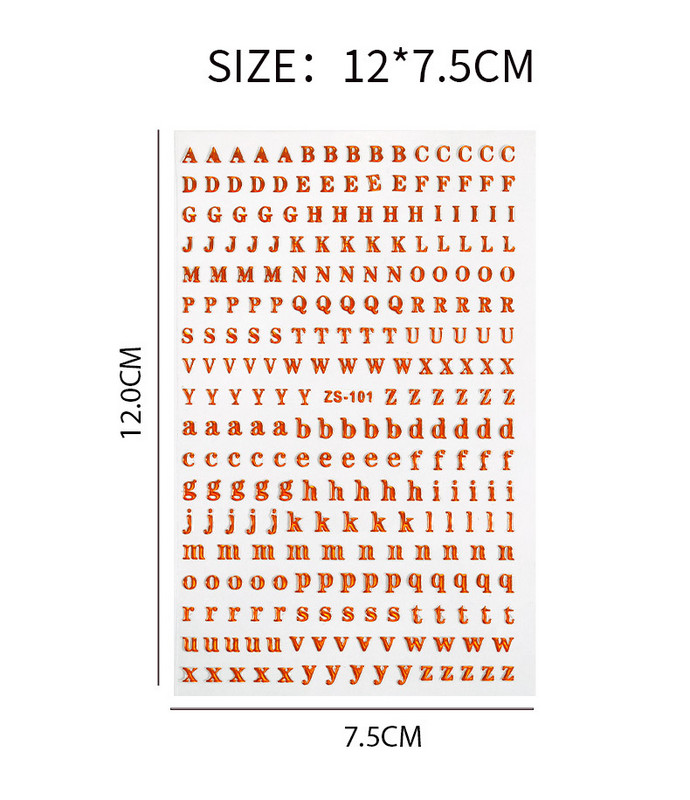 4τμχ 26 Αγγλικά αλφάβητο αυτοκόλλητα νύχια Αυτοκόλλητα νύχια Λέξεις τέχνης Decal Letter Aurora Laser Manicure 3D Tattoos Sliders Decor