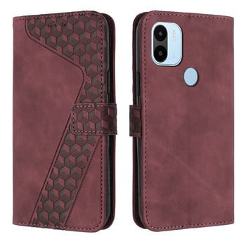 За Xiaomi Redmi A1 Plus Case Redmi A1 Plus Cover 3D Geometric Wallet Case sFor Xiomi Xiaomi RedmiA1+ A 1 Plus Калъфи за телефони Coque