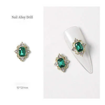 10 vnt Drugelis Širdies Nagai Kalnų krištolas Korėjos Ins Strass Diamond Nail Art Crystals Dekoracijos 3D Charm manikiūro aksesuarams