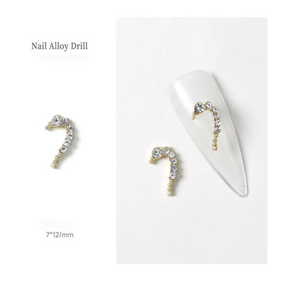 10 vnt Drugelis Širdies Nagai Kalnų krištolas Korėjos Ins Strass Diamond Nail Art Crystals Dekoracijos 3D Charm manikiūro aksesuarams