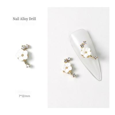 10 vnt Drugelis Širdies Nagai Kalnų krištolas Korėjos Ins Strass Diamond Nail Art Crystals Dekoracijos 3D Charm manikiūro aksesuarams