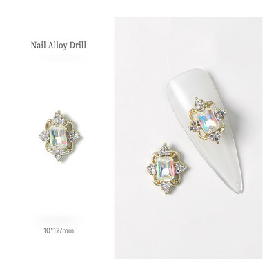 10 vnt Drugelis Širdies Nagai Kalnų krištolas Korėjos Ins Strass Diamond Nail Art Crystals Dekoracijos 3D Charm manikiūro aksesuarams