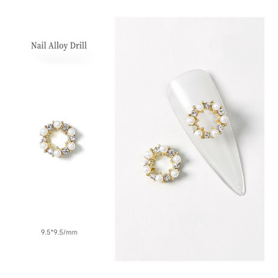 10 vnt Drugelis Širdies Nagai Kalnų krištolas Korėjos Ins Strass Diamond Nail Art Crystals Dekoracijos 3D Charm manikiūro aksesuarams