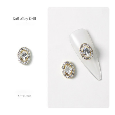 10 vnt Drugelis Širdies Nagai Kalnų krištolas Korėjos Ins Strass Diamond Nail Art Crystals Dekoracijos 3D Charm manikiūro aksesuarams