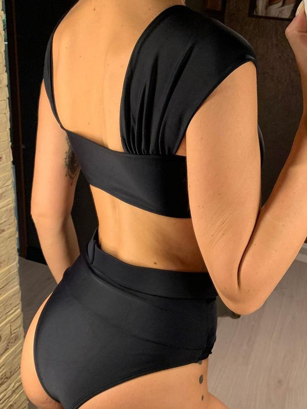 Új szexi magas derekú bikini 2022 női fürdőruha Női fürdőruha Kétrészes bikini szett övvel fürdőruha Swim V2315