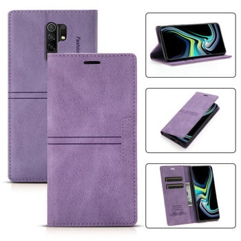 За Xiaomi Redmi 9 Case Кожен магнитен калъф за Funda Xiaomi Redmi 9 Cover Redmi 9T 9A 9AT 9C Портфейл Flip Stand Калъфи за телефони