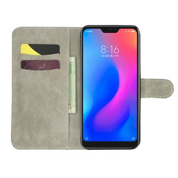 за xiaomi mi a2 lite Кожен калъф за Xiaomi Mi A2 Lite Cover 3D флип портфейл Кожени калъфи за телефон Xiaomi Mi A2 Fundas