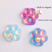 1Rinkinys Cat Claw Magnet Magnetinis nagų antgalio ekranas Aurora akrilinis praktikos laikiklis Darbo stovas Treniruotės manikiūro priedai Įrankiai D12