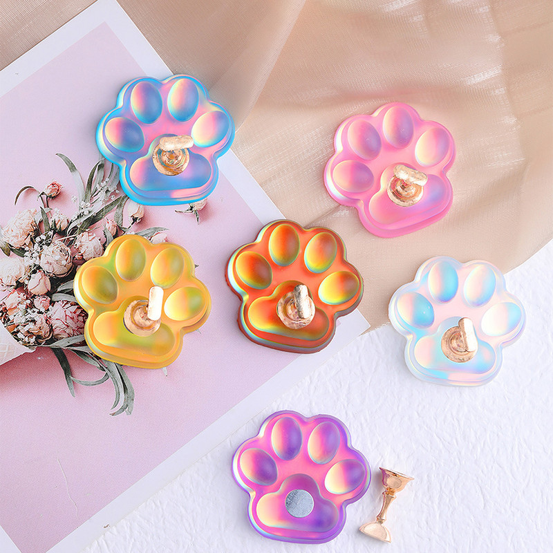 1Rinkinys Cat Claw Magnet Magnetinis nagų antgalio ekranas Aurora akrilinis praktikos laikiklis Darbo stovas Treniruotės manikiūro priedai Įrankiai D12