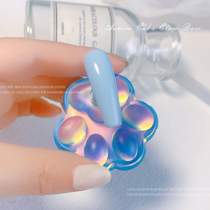 1Rinkinys Cat Claw Magnet Magnetinis nagų antgalio ekranas Aurora akrilinis praktikos laikiklis Darbo stovas Treniruotės manikiūro priedai Įrankiai D12