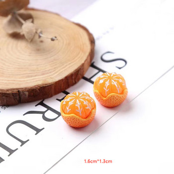 5D симулация на плодови декорации за нокти смола портокал Направи си сам Kawaii аксесоари Ярки свежи бижута Орнамент 10 бр. Маникюр кристал