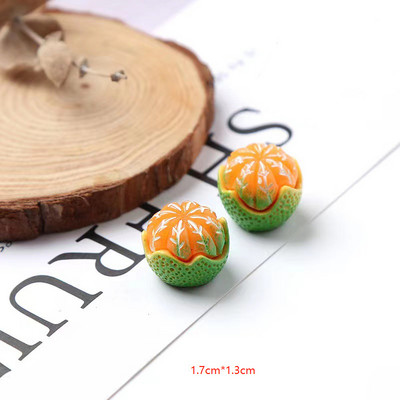 5D szimuláció gyümölcs körömdíszítés gyanta narancs DIY Kawaii kiegészítők élénk friss ékszer dísz 10 db manikűr strassz
