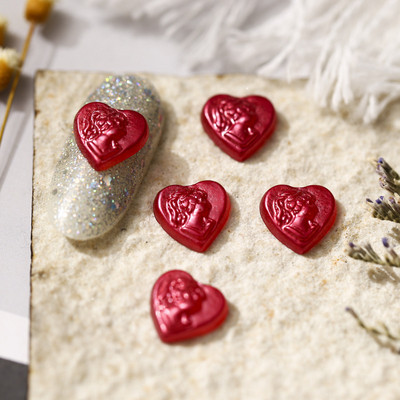 20 vnt. Kissbye lūpų nagų papuošimai LOVE angliškų raidžių dervos žavesiai, dalis 3D širdis, grožis, mergaitė, galva, krištoliniai nagai, papuošalai