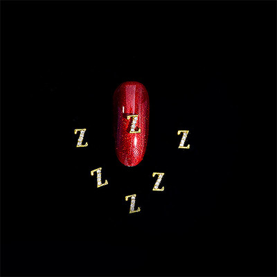 10vnt 3D nagų pakabukai aukso sidabro abėcėlė Kalnų krištolas lydinys metalas ABC raidžių antgaliai Dekoracijos Blizgučiai nagų detalės dekoravimas S26