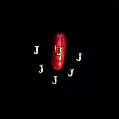 10vnt 3D nagų pakabukai aukso sidabro abėcėlė Kalnų krištolas lydinys metalas ABC raidžių antgaliai Dekoracijos Blizgučiai nagų detalės dekoravimas S26