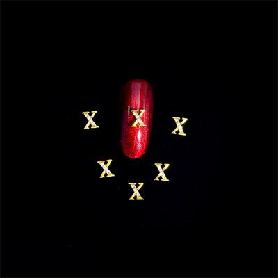 10vnt 3D nagų pakabukai aukso sidabro abėcėlė Kalnų krištolas lydinys metalas ABC raidžių antgaliai Dekoracijos Blizgučiai nagų detalės dekoravimas S26