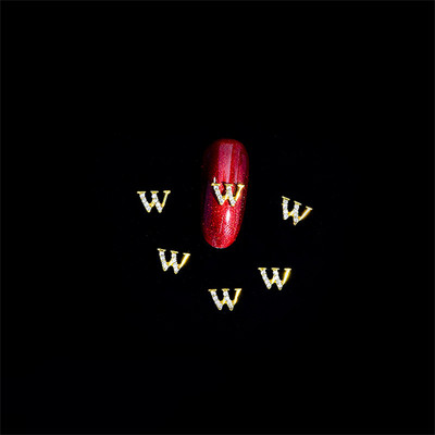 10vnt 3D nagų pakabukai aukso sidabro abėcėlė Kalnų krištolas lydinys metalas ABC raidžių antgaliai Dekoracijos Blizgučiai nagų detalės dekoravimas S26