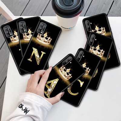 Калъф за телефон за Oppo Realme 8 C21 6 7 Pro C3 A53 A9 GT XT A93 A52 7i 5 Find X2 Lite Tpu Мек силиконов капак Diamond Crown Letter
