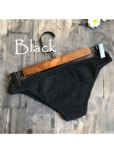 S - XL tuščiaviduriai nerti megzti bikini apatiniai maudymosi kelnaitės Moteriški maudymosi kostiumėliai Moteriški maudymosi kostiumėliai Brazilijos tanga kelnaitės Apatiniai drabužiai V4195B