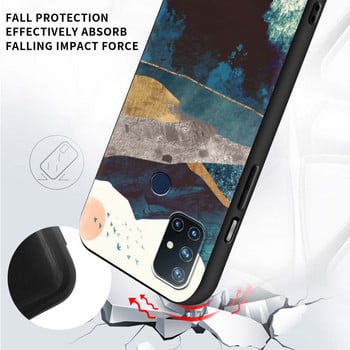 Για OnePlus 8 Nord 7Pro Θήκη For One Plus Z N10 5G 8T 7 Pro n100 7T 6T Πλήρης προστασία Μαλακό κάλυμμα τηλεφώνου Βουνό ελαιογραφία