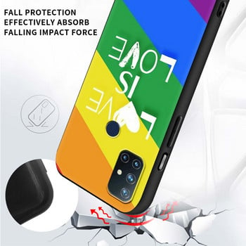 Για OnePlus 8 Nord 7Pro Θήκη For One Plus Z N10 5G 8T 7 Pro n100 7T 6T Πλήρης προστασία Κάλυμμα τηλεφώνου LGBT Rainbow Pattern Sac