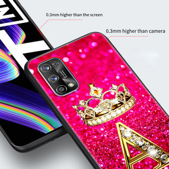 Θήκη τηλεφώνου για Oppo Realme 8 C21 6 7 Pro C3 A53 A9 GT XT A93 A52 7i 5 Find X2 Lite Tpu Soft Silicone Cover Pink Diamonds Letter