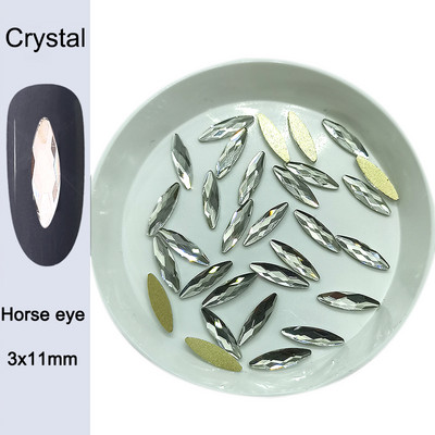 30/100 db Kristályfehér körömdíszítés strasszos kiegészítők lapos üveg kő strassz vegyes formájú barkácsolás divatos 3D körömdíszítés