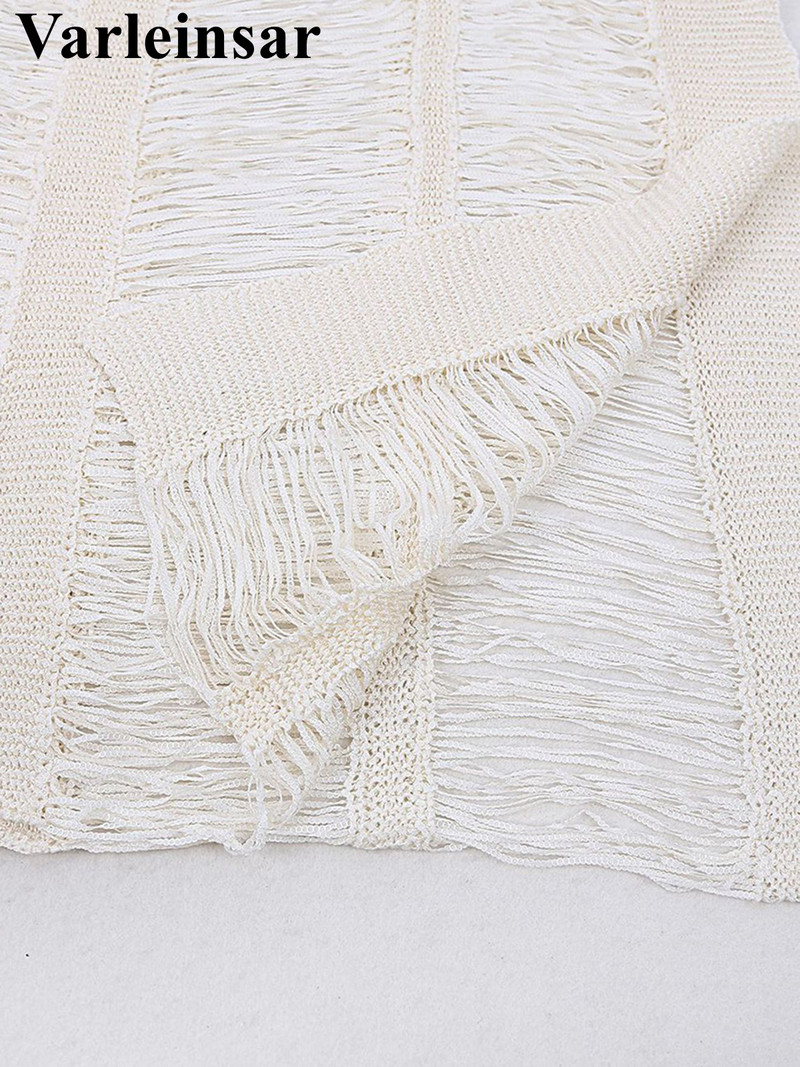 Új Nyári Hollow Out V nyakú kötött horgolt tunika Beach Cover Up Takarók Strandruha Strandruha Strandruha Női Női V4141