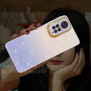 Θήκη 3D Graident Glitter Sequins για Xiaomi Redmi Note 11 10 9 Pro 11S 10A 10C 9i 9AT 9C Poco M4 M3 Pro X3 NFC Soft TPU