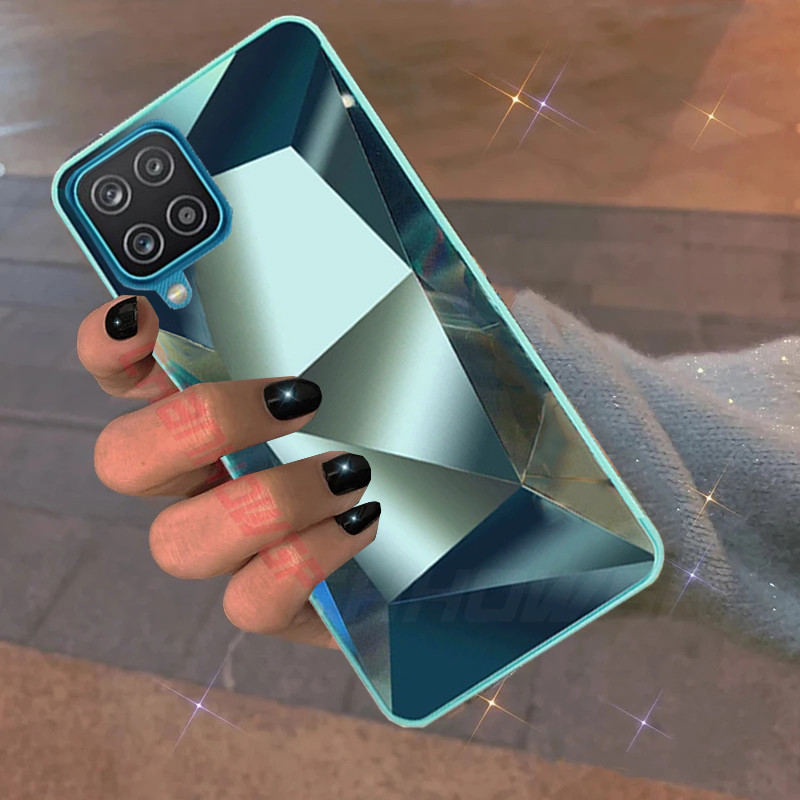 Samsung A22 Case Glitter Diamond Laser Line kate jaoks Samsung Galaxy A22 5G 4G GalaxyA22 A 22 pehmete silikoonist telefoniümbriste jaoks