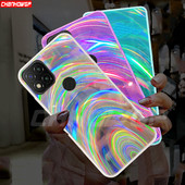 Θήκη λέιζερ Glitter Rainbow για Xiaomi POCO M3 X3 NFC Note 9S 8 9 Pro 9C NFC 9A 9AT Mi Note 10 Lite CC9 Pro Soft TPU Πίσω κάλυμμα