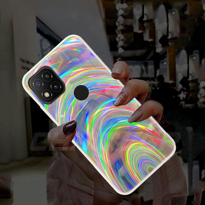 Θήκη λέιζερ Glitter Rainbow για Xiaomi POCO M3 X3 NFC Note 9S 8 9 Pro 9C NFC 9A 9AT Mi Note 10 Lite CC9 Pro Soft TPU Πίσω κάλυμμα