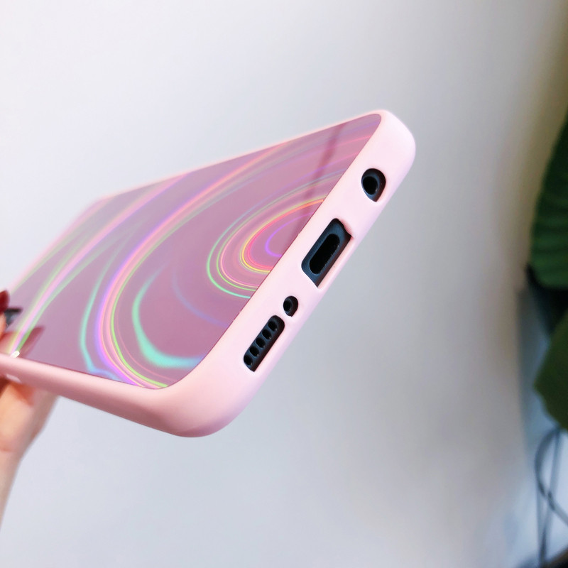 Glitter Rainbow Laser Case Xiaomi POCO M3 X3 NFC Note 9S 8 9 Pro 9C NFC 9A 9AT Mi Note 10 Lite CC9 Pro pehme TPU tagakaas jaoks