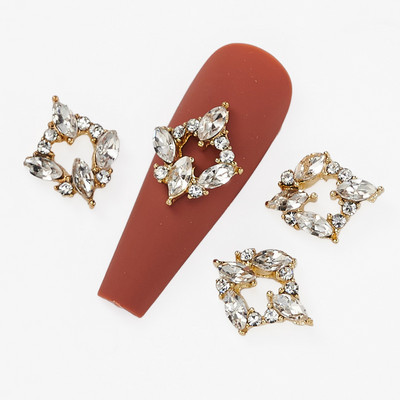 10 db Garland Bowknot Pearl körömbűvész cirkon masni koszorú design kristályok köröm strassz ékszerek körömdíszítéshez J-2022