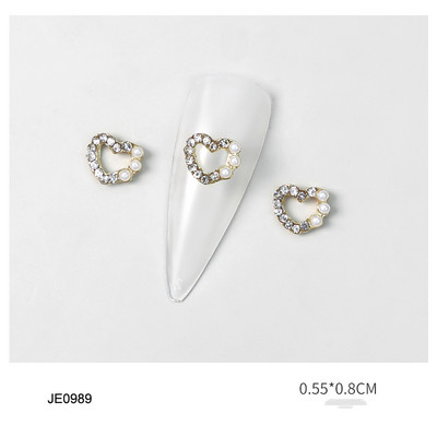 10 db Garland Bowknot Pearl körömbűvész cirkon masni koszorú design kristályok köröm strassz ékszerek körömdíszítéshez J-2022