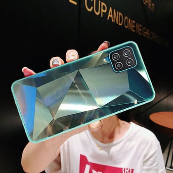 Θήκη καθρέφτη 3D Diamond για Samsung Galaxy A12 A02S A32 A42 A52 A72 A21S A51 A71 A01 A11 A31 A41 S20 FE S21 S30 Plus Note20 Ultra