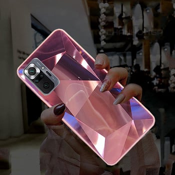 Diamond Laser Line Case For Xiaomi Redmi Note 10 Pro 10S 9T 9S 9 8 Pro 9A 9AT 9C Poco M3 X3 NFC Pro Glitter Mirror Soft Cover