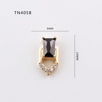 5db Nail Art Charms 3D luxus fekete cirkon köröm gyémántok ékszerek kövek dekoráció cirkon köröm ékszerek barkács manikűrhöz &DE