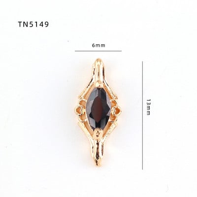 5db Nail Art Charms 3D luxus fekete cirkon köröm gyémántok ékszerek kövek dekoráció cirkon köröm ékszerek barkács manikűrhöz &DE