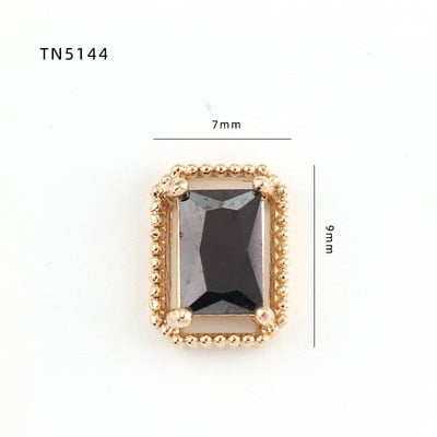 5db Nail Art Charms 3D luxus fekete cirkon köröm gyémántok ékszerek kövek dekoráció cirkon köröm ékszerek barkács manikűrhöz &DE