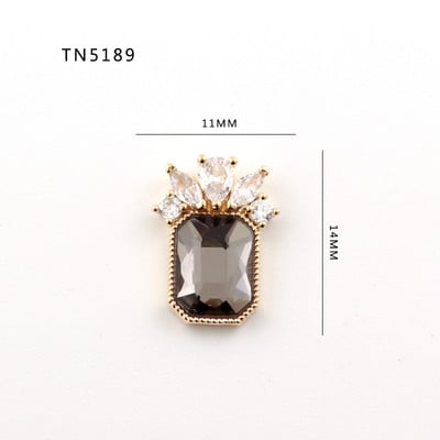 5db Nail Art Charms 3D luxus fekete cirkon köröm gyémántok ékszerek kövek dekoráció cirkon köröm ékszerek barkács manikűrhöz &DE