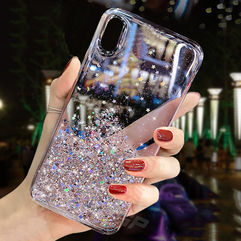 Για Xiaomi Redmi Note 10 Pro 10S Θήκη Glitter Sequins Θήκες τηλεφώνου για Redmi Note 9T 9S 9 Pro 9A 9AT 9C NFC Κάλυμμα μαλακής σιλικόνης