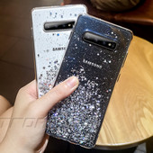 Glitter pehme ümbris Samsung Galaxy A11 A21 A21S A31 A41 A51 A71 A81 A91 SM A217F A8 A9 A7 A6 J8 J6 J4 Plus s9 s10 telefoni kaas