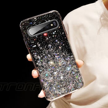 Απαλή θήκη Glitter για Samsung Galaxy A11 A21 A21S A31 A41 A51 A71 A81 A91 SM A217F A8 A9 A7 A6 J8 J6 J4 Plus s9 s10 Κάλυμμα τηλεφώνου